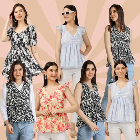 Peplum Top; Made for You