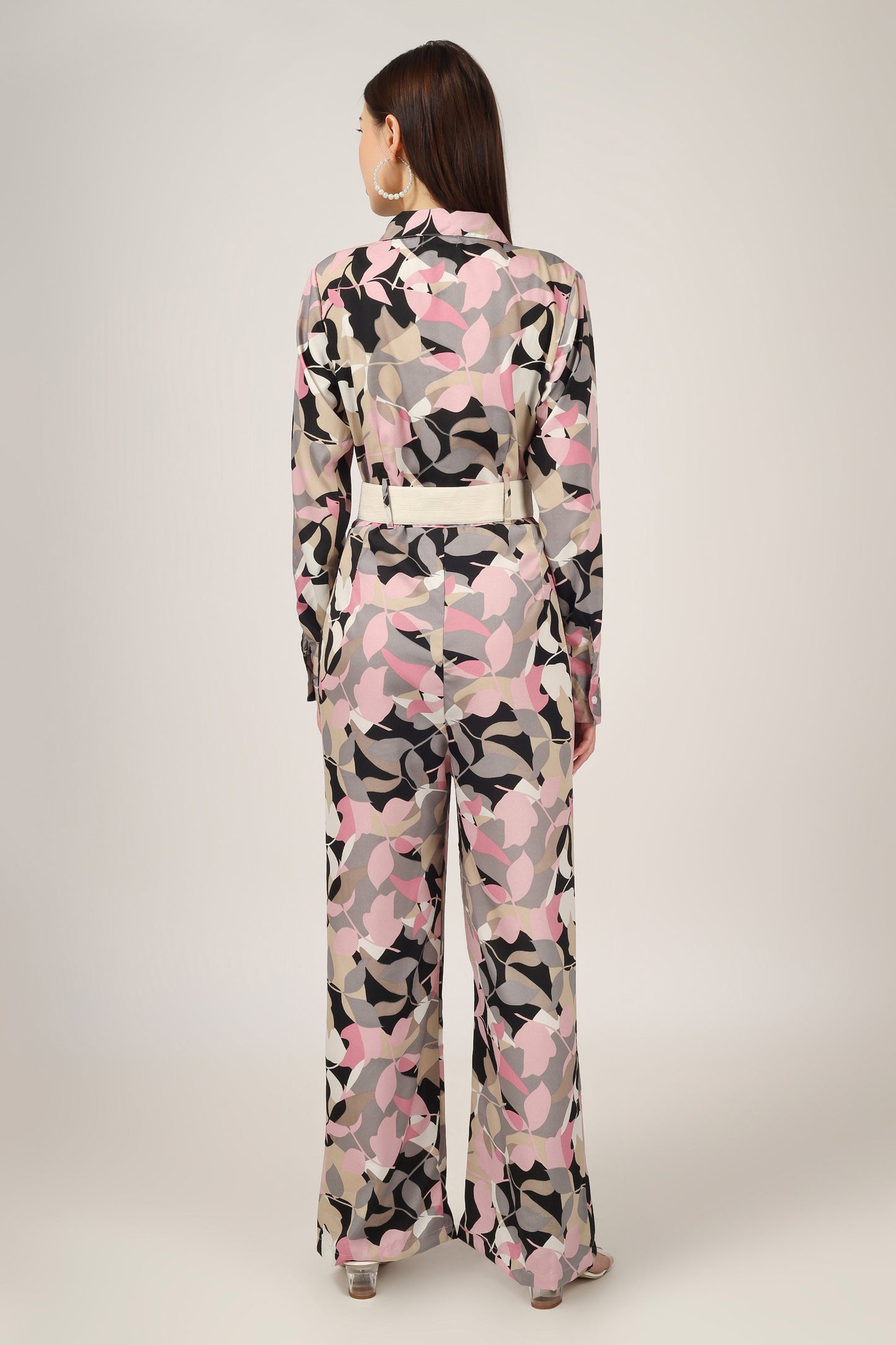Vomendi Abstract Print Boss Jumpsuit