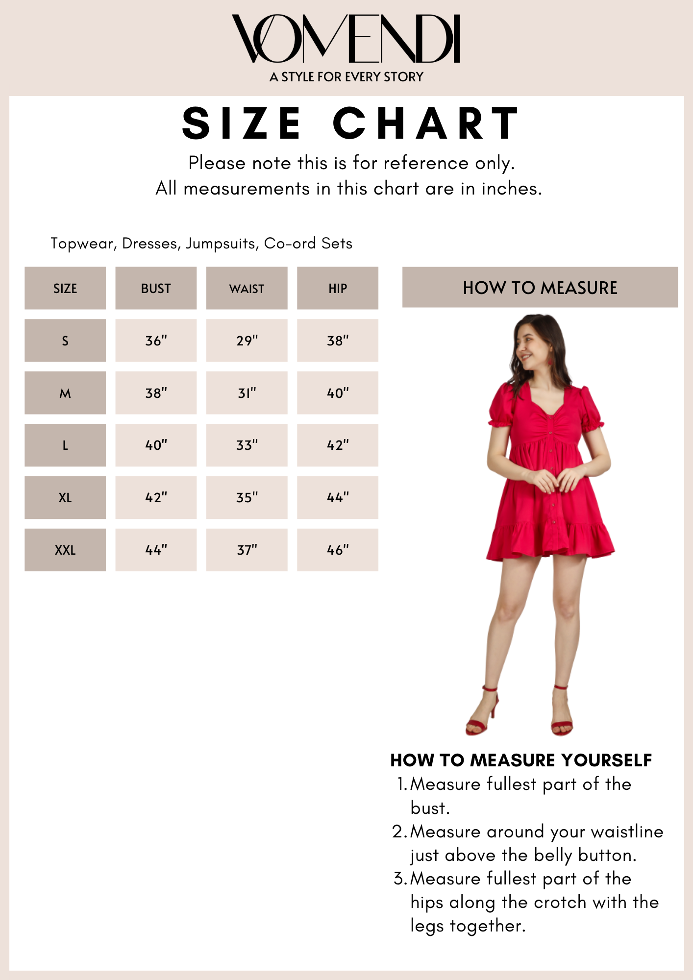 Vomendi Hot Pink Feminine Dress With Sweatheart Neckline