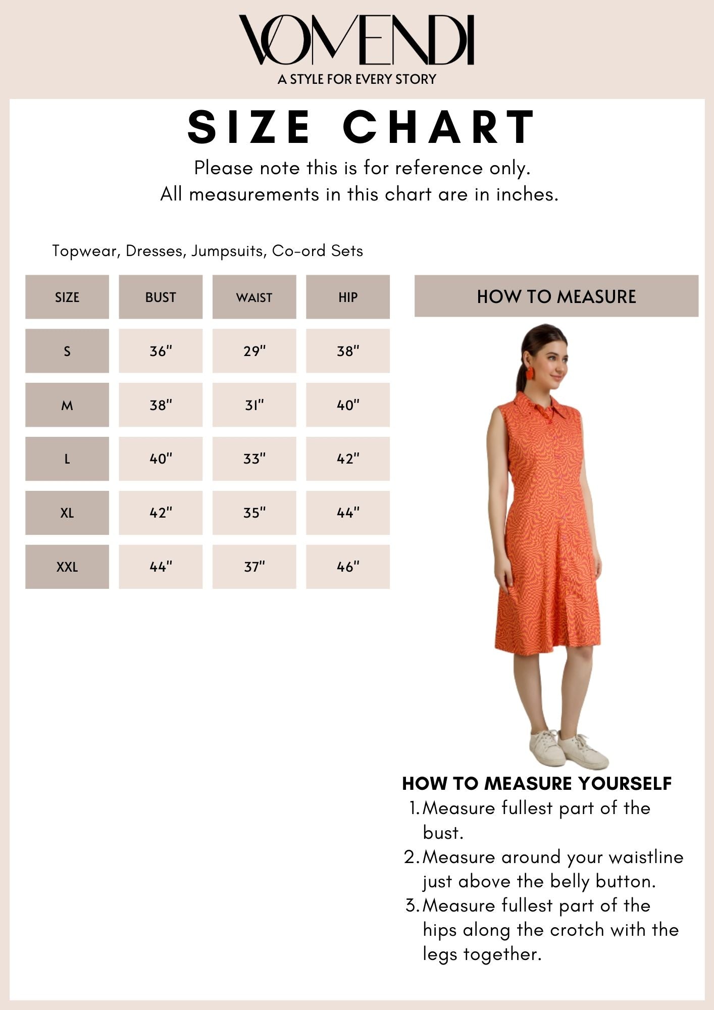Vomendi Red-Orange Abstract Print Dress with Collar